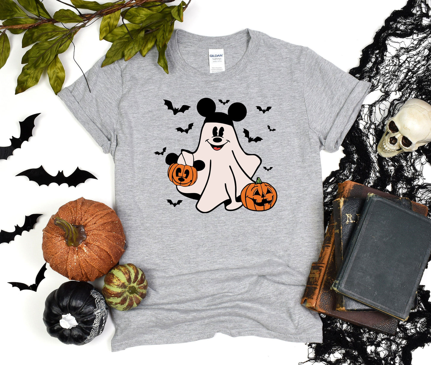Disney Mickey Ghost Halloween Shirt, Retro Mickey Spooky Season Shirt, Halloween Pumpkin Shirt, Mickey Boo Tee, Mickey Pumpkin T-Shirt