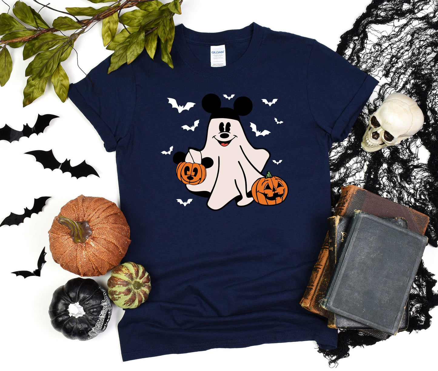 Disney Mickey Ghost Halloween Shirt, Retro Mickey Spooky Season Shirt, Halloween Pumpkin Shirt, Mickey Boo Tee, Mickey Pumpkin T-Shirt