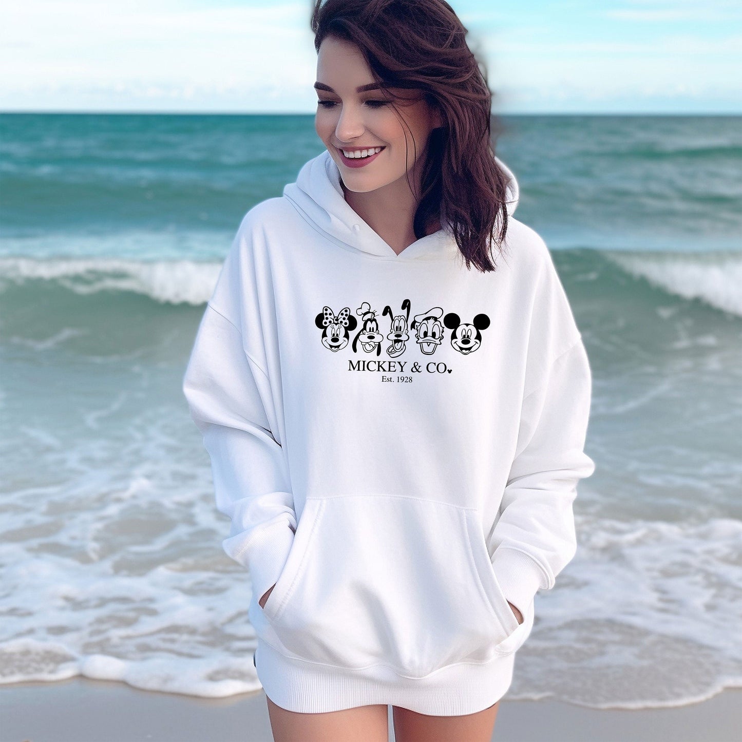 Disney characters Shirt, Disney Mickey Friends Co Custom Sweat, Comfort Disneyland Hoodie, Team Family matching Sweatshirt, Halloween Gift