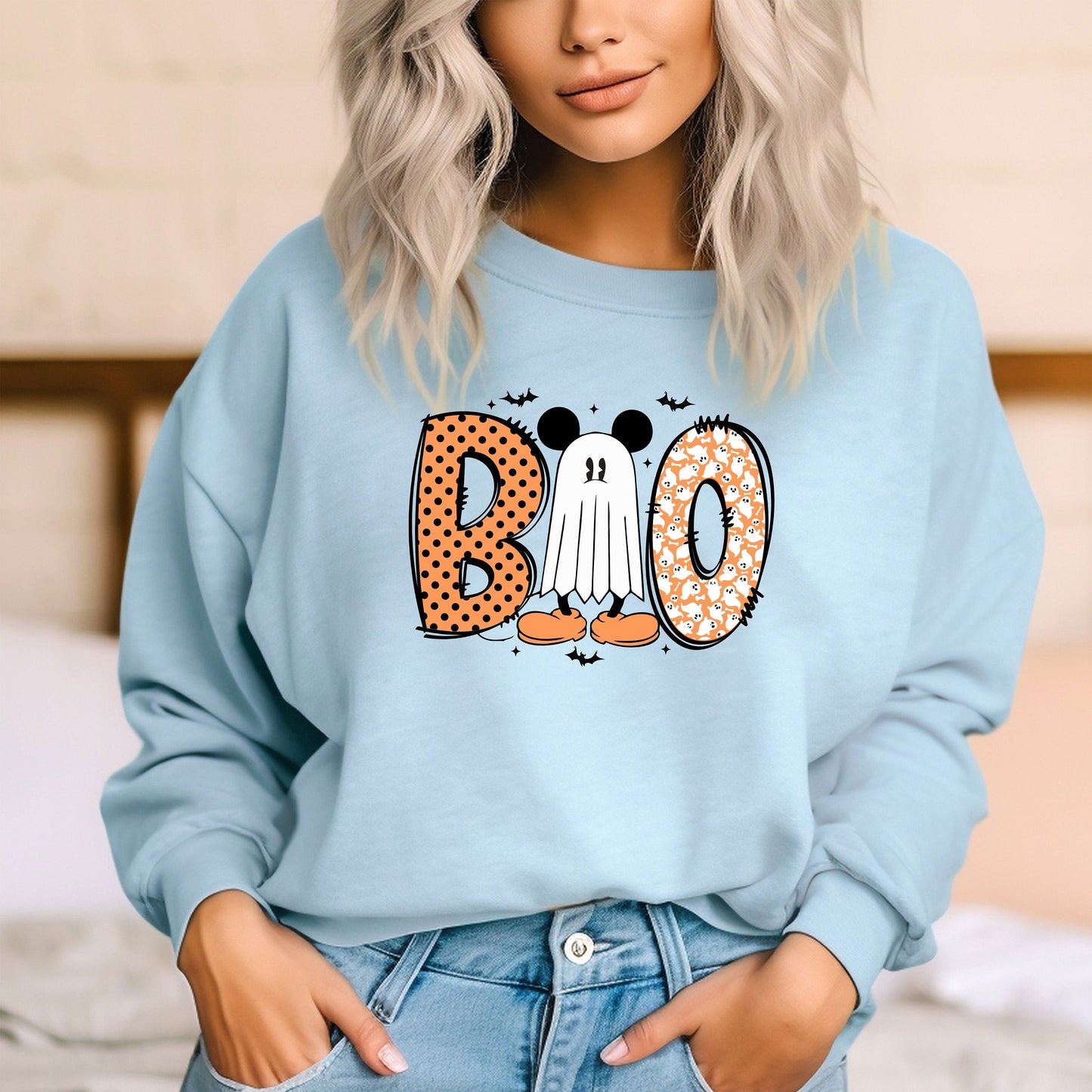Disney Mickey Halloween Boo Sweatshirt, The Most Magical Place Sweat, Fall Best Day Hoodie, Disney Gift Sweatshirt, Mickey Ghost Hoodie