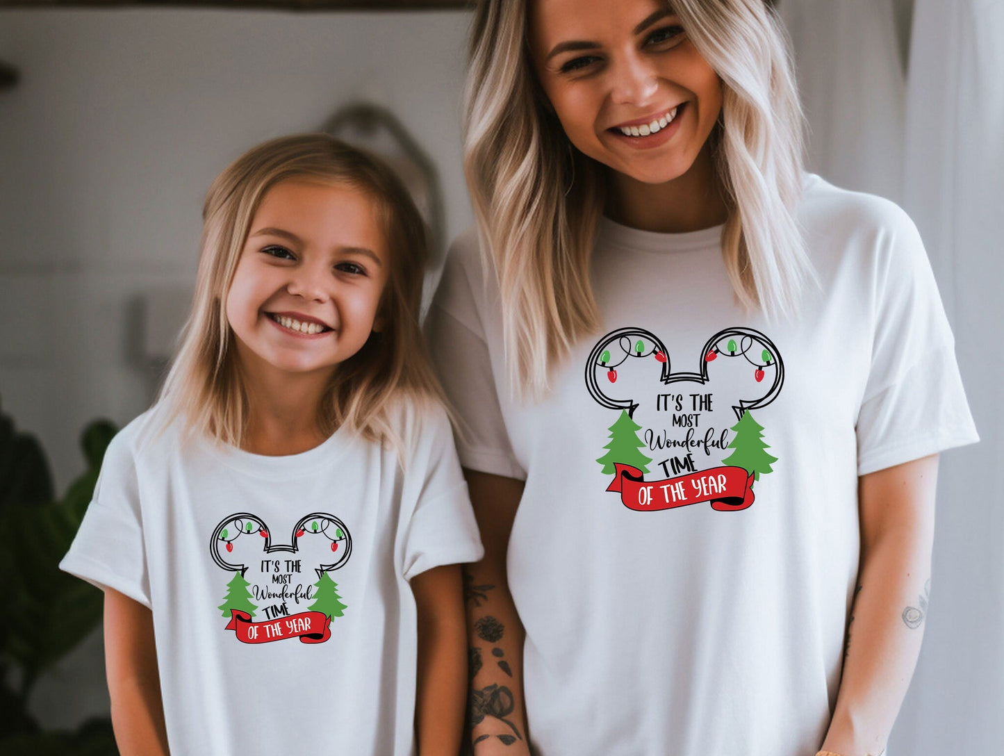 It's The Most Wonderful Tıme Of The Year Shirt, Christmas Mickey Ear Shirt, Disney Christmas Tee, Disnayland Tour T-Shirt, Matching Tour Tee