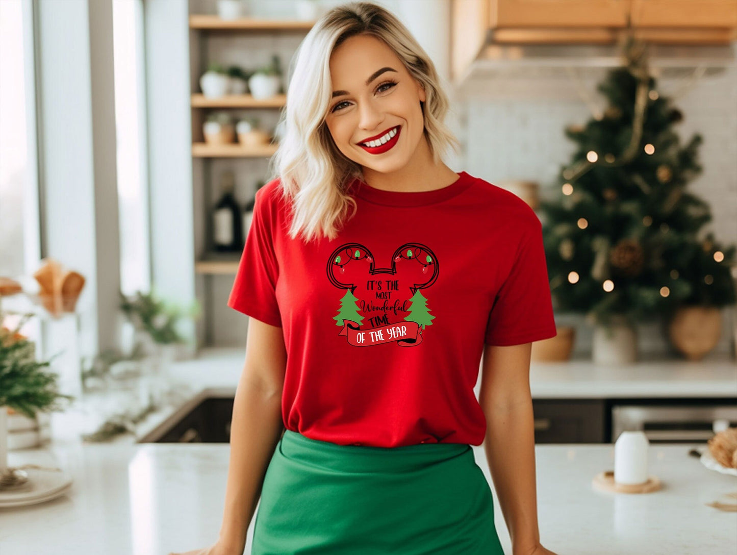 It's The Most Wonderful Tıme Of The Year Shirt, Christmas Mickey Ear Shirt, Disney Christmas Tee, Disnayland Tour T-Shirt, Matching Tour Tee