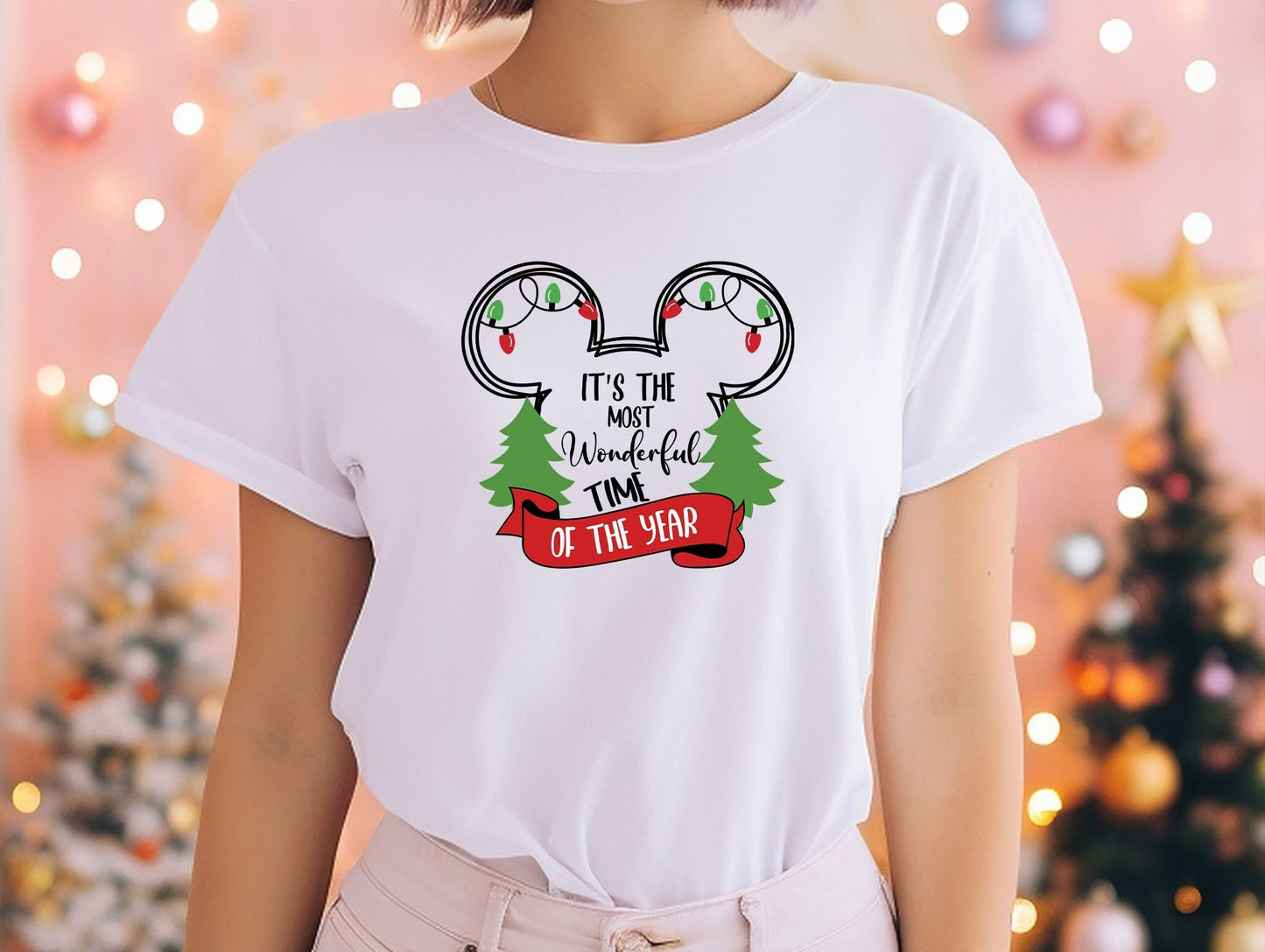 It's The Most Wonderful Tıme Of The Year Shirt, Christmas Mickey Ear Shirt, Disney Christmas Tee, Disnayland Tour T-Shirt, Matching Tour Tee