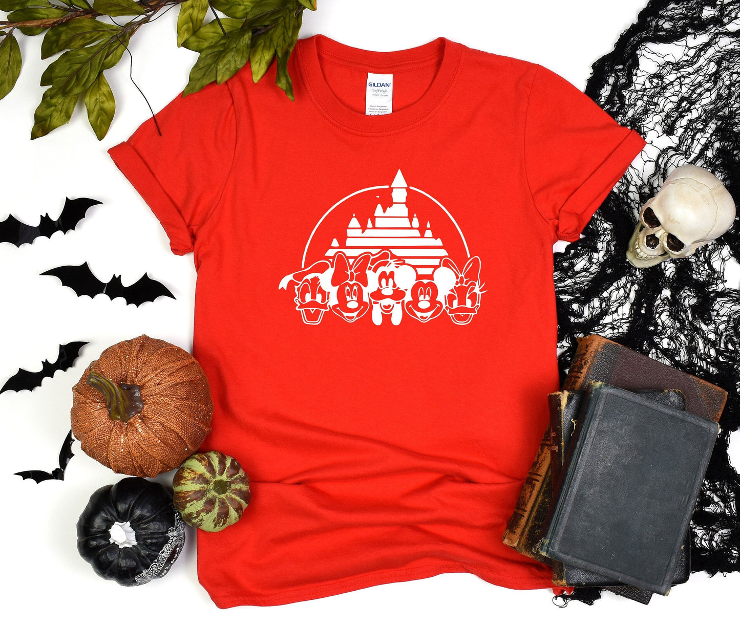 Disney Castle Silhouette T-Shirt, Disney Halloween Shirt, Disney Shirt, Halloween Castle Shirt, Mickey Minnie and Friends, Matching Shirt