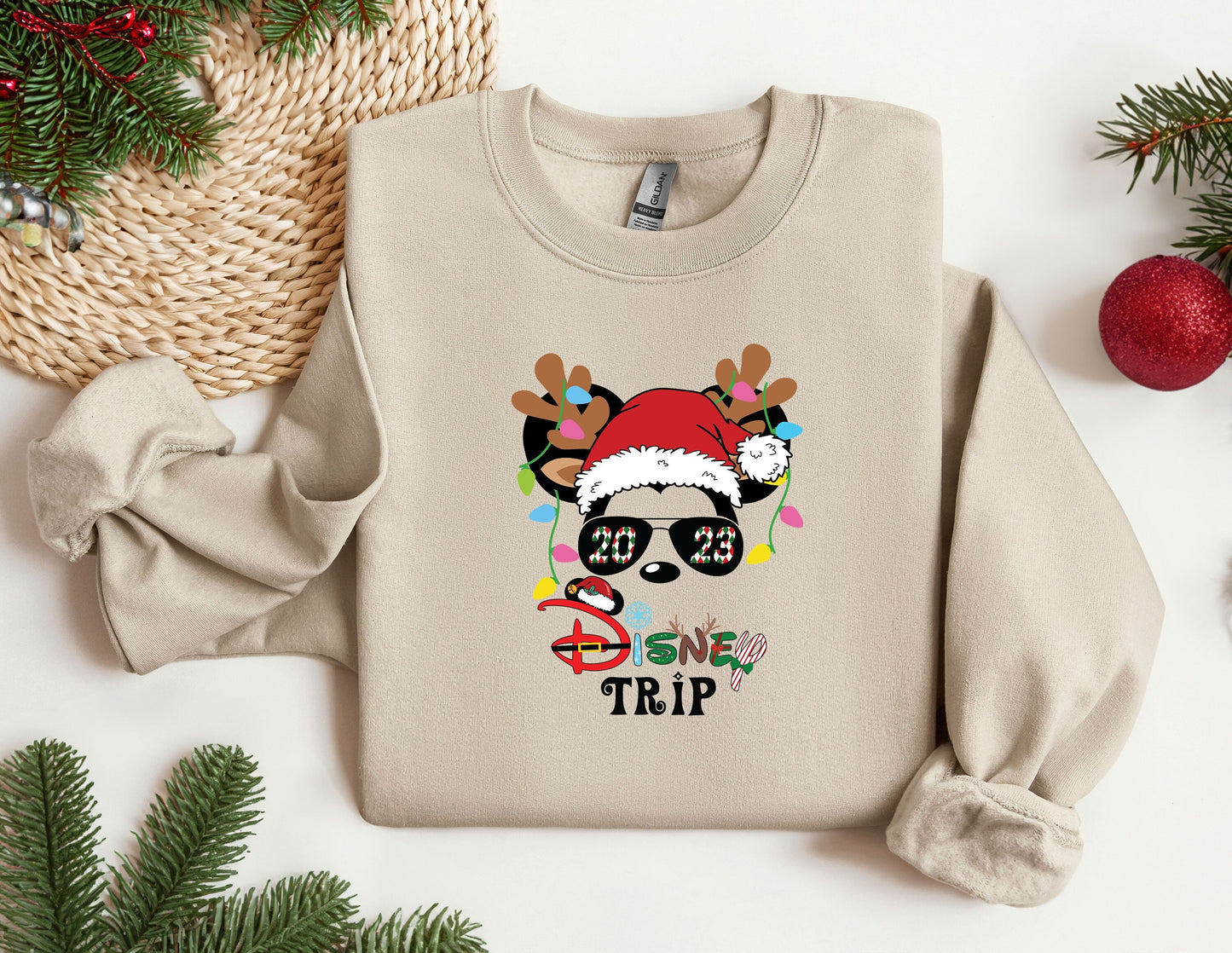 Christmas Disney Trip Sweatshirt, Trendy Sweatshirt, Disneyland Sweatshirt, Oversized Sweatshirt, Christmas Sweatshirt, Christmas Gift