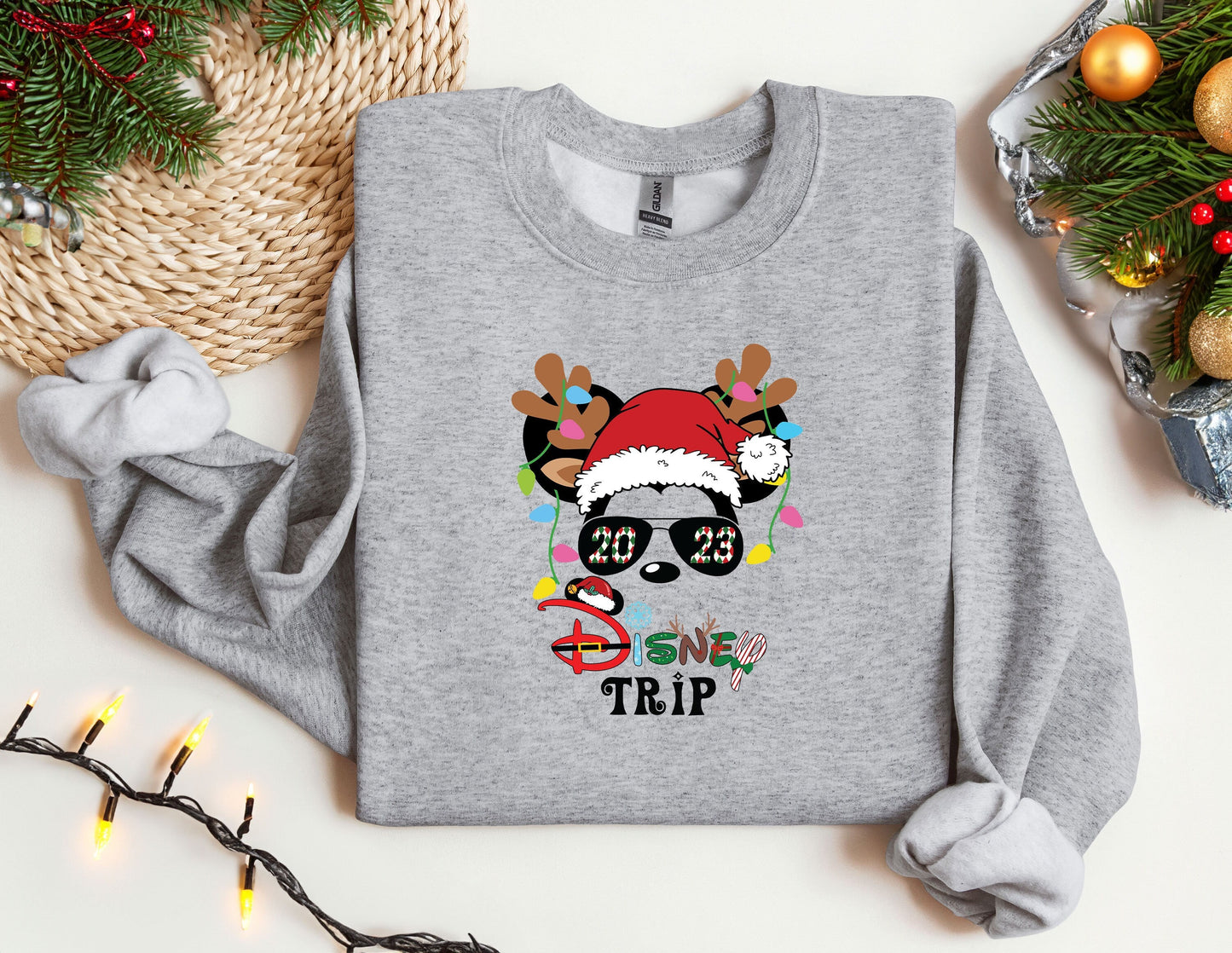 Christmas Disney Trip Sweatshirt, Trendy Sweatshirt, Disneyland Sweatshirt, Oversized Sweatshirt, Christmas Sweatshirt, Christmas Gift