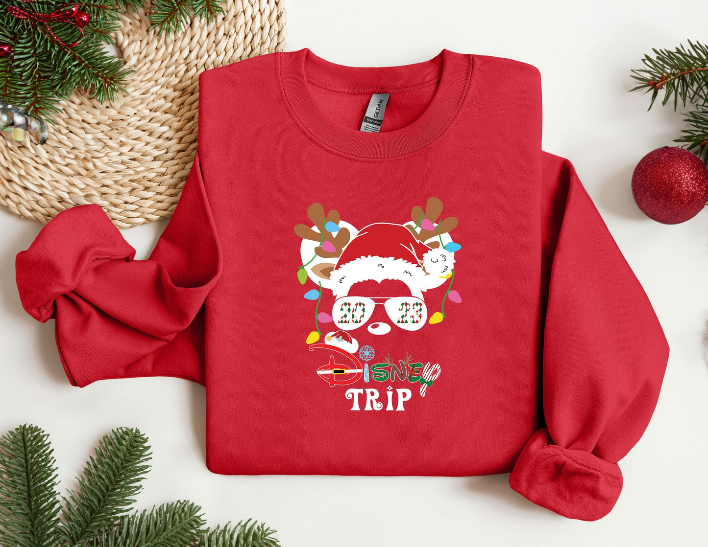 Christmas Disney Trip Sweatshirt, Trendy Sweatshirt, Disneyland Sweatshirt, Oversized Sweatshirt, Christmas Sweatshirt, Christmas Gift