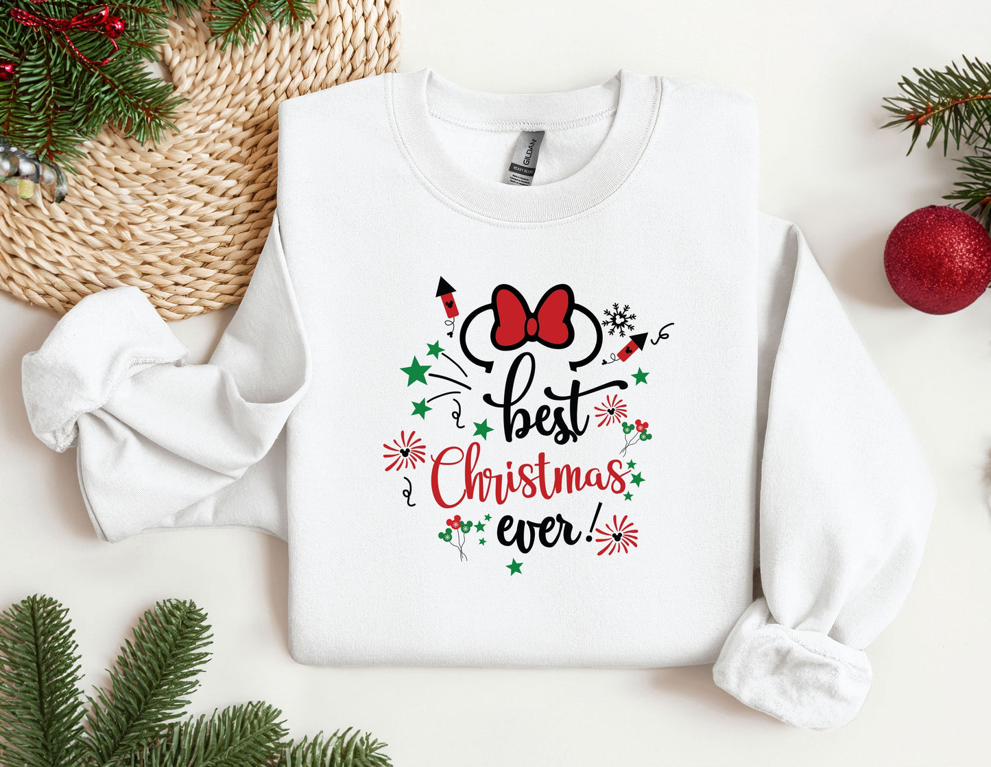 Christmas Disney Sweatshirt, Trendy Sweatshirt, Disneyland Sweatshirt, Oversized Sweatshirt, Christmas Sweatshirt, Christmas Gift